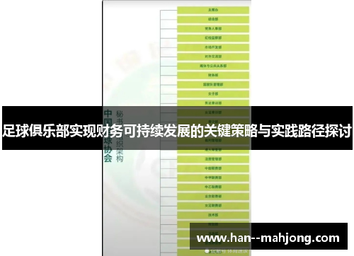 足球俱乐部实现财务可持续发展的关键策略与实践路径探讨